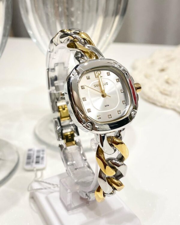 Relógio Seculus Glamour Bicolor 77111LPSVBB3