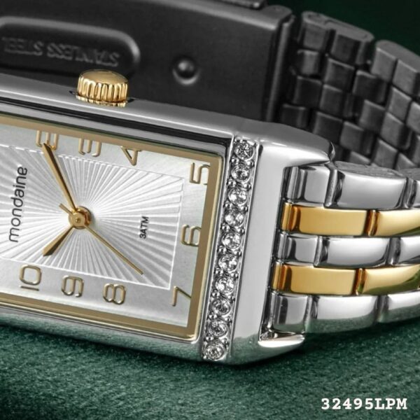 Relógio Feminino Quadrado Mondaine Referência: 32495LPMVDE1