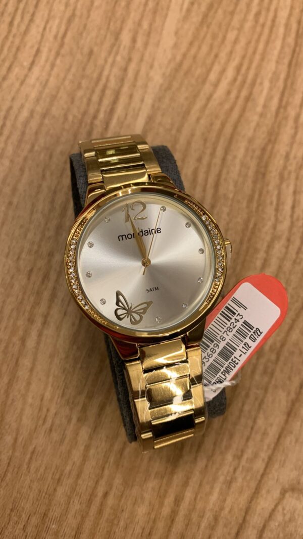 Relógio Feminino Cristais Borboleta Rosé  Referência: 53758LPMVRE3