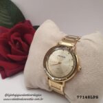 Relógio Feminino Cristais Dourado Referência: 77148LPSVDS1