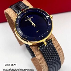 Relógio MONDAINE feminino analógico azul 32911LPMVLE4