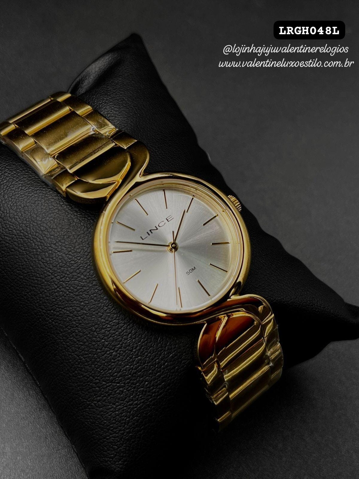 Relógio de Pulso Analógico Feminino Funny Dourado LRGH048L S1KX