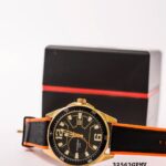 Relógio Masculino Mondaine Pulseira de Silicone e Nylon Dourado Referência: 32563GPMVDI1