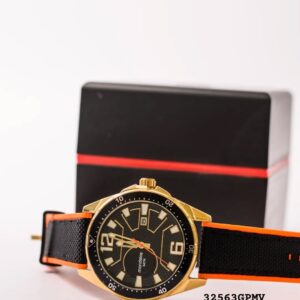 Relógio Masculino Mondaine Pulseira de Silicone e Nylon Dourado Referência: 32563GPMVDI1