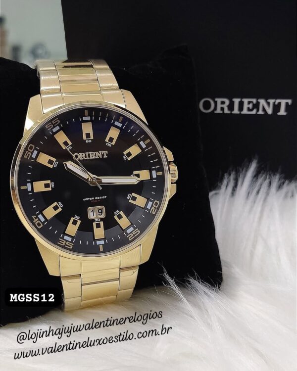 Relógio Masculino Dourado Orient MGSS1218 P1KX