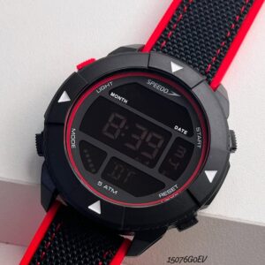Relógio Speedo Preto Vermelho Masculino 15076G0EVNV2